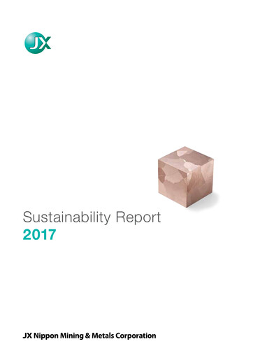 Thumbnail JX Advanced Metals Sustainability Report 2017