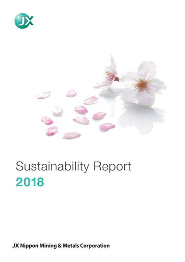 Thumbnail JX Advanced Metals Sustainability Report 2018