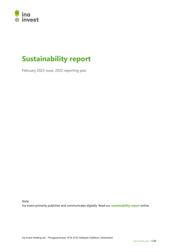 Vorschaubild Cham Swiss Properties AG Nachhaltigkeitsbericht 2022