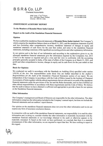 Thumbnail Hyundai Motor India Financial Statement fy2021