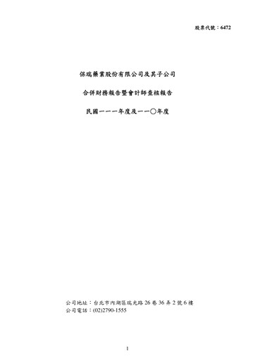 Thumbnail Bora Pharmaceuticals Financial Statement 2022