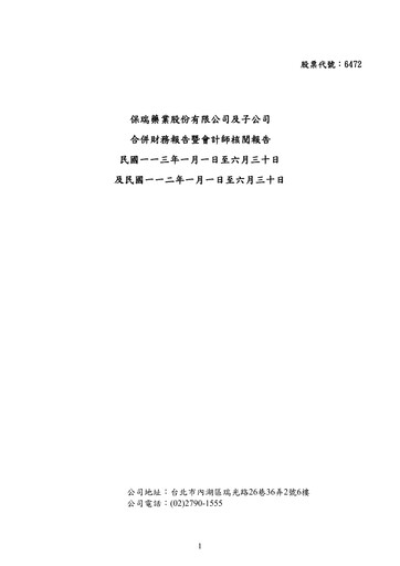 Thumbnail Bora Pharmaceuticals Financial Statement 2024-h1