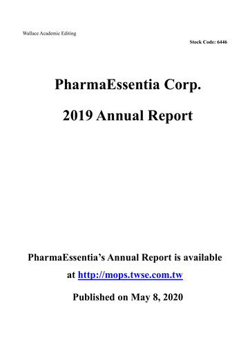 Thumbnail PharmaEssentia Annual Report 2019