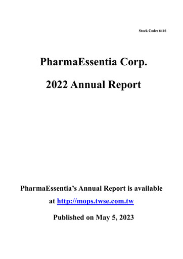 Thumbnail PharmaEssentia Annual Report 2022