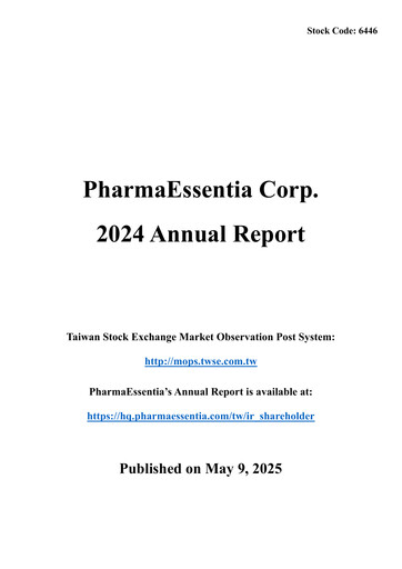 Thumbnail PharmaEssentia Annual Report 2024