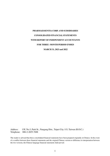 Miniature PharmaEssentia Rapport trimestriel 2023-q1