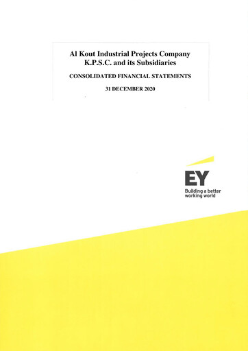 Miniature Al Kout Industrial Projects Company Rapport annuel 2020