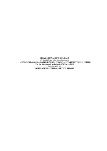 Thumbnail Derayah Financial Company Financial Statement 2025-q1