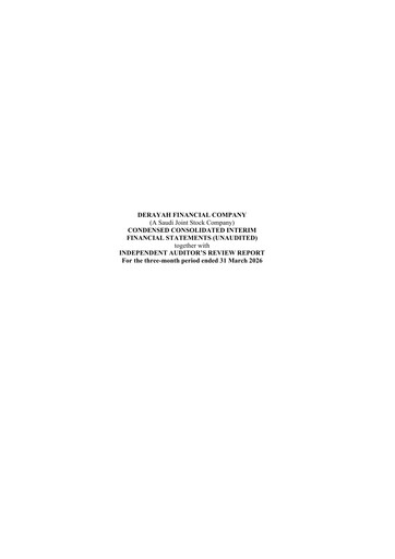 Thumbnail Derayah Financial Company Financial Statement 2026-q1