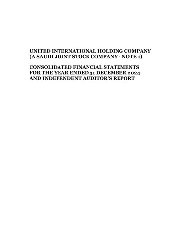 Thumbnail United International Holding Company Financial Statement 2024