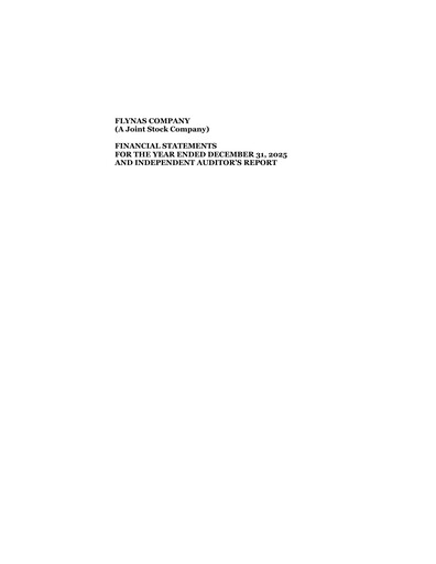 Thumbnail Flynas Company Financial Statement 2025