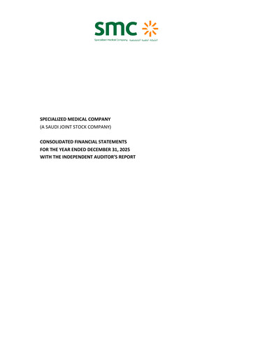 Thumbnail Specialized Medical Company Financial Statement 2025