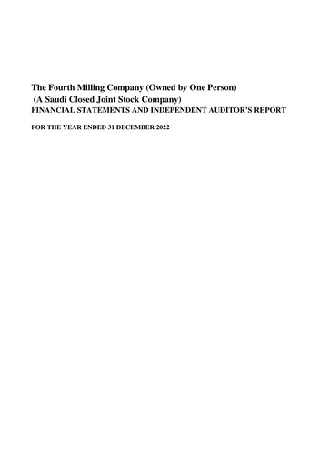 Thumbnail Fourth Milling Financial Statement 2022