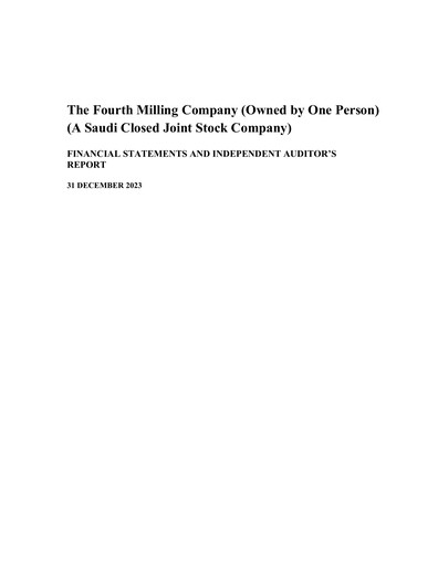 Thumbnail Fourth Milling Financial Statement 2023