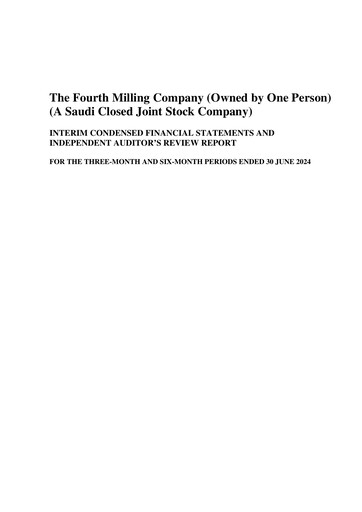 Thumbnail Fourth Milling Financial Statement 2024-h1