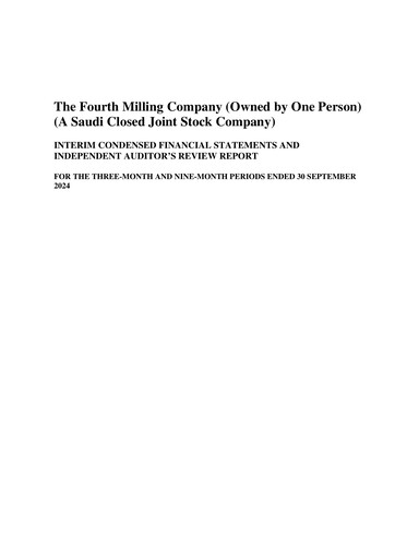 Thumbnail Fourth Milling Quarterly Report 2024-q3