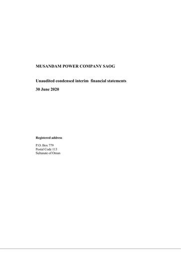 Thumbnail Musandam Power Financial Statement 2020-h1