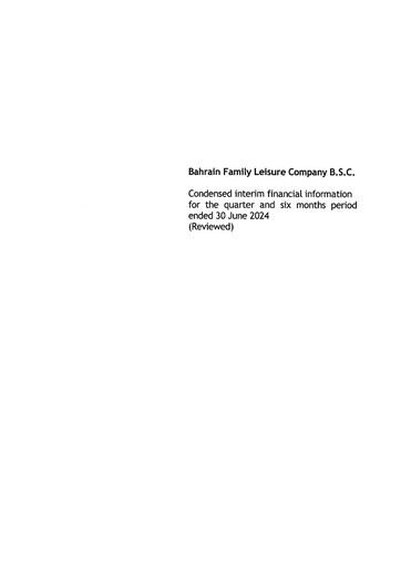 Thumbnail Bahrain Family Leisure Company Financial Statement 2024-h1