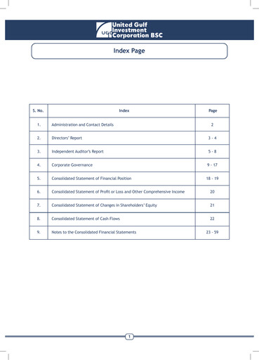 Thumbnail United Gulf Investment Corporation Annual Report 2019