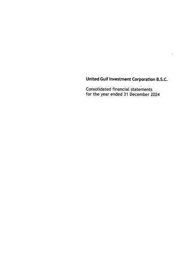 Thumbnail United Gulf Investment Corporation Financial Statement 2024