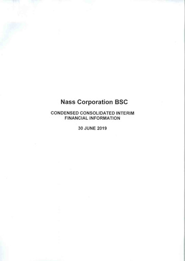 Thumbnail Nass Corporation B.S.C. Financial Statement 2019-h1