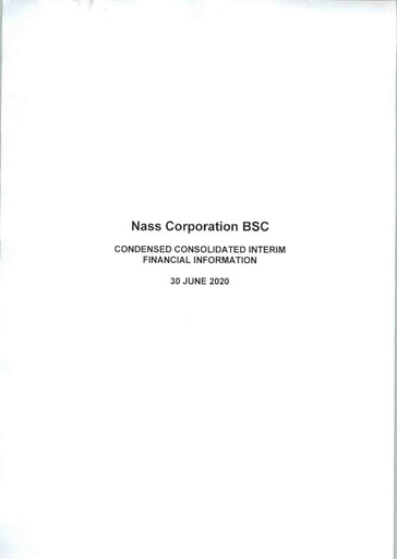 Thumbnail Nass Corporation B.S.C. Financial Statement 2020-h1