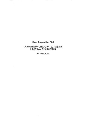 Thumbnail Nass Corporation B.S.C. Financial Statement 2021-h1
