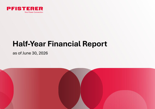 Thumbnail PFISTERER Holding SE Half-year Report 2026-h1