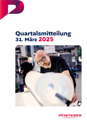 Thumbnail PFISTERER Holding SE Quarterly Report 2025-q1