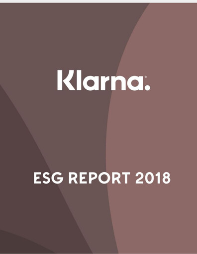 Miniature Klarna Rapport ESG 2018
