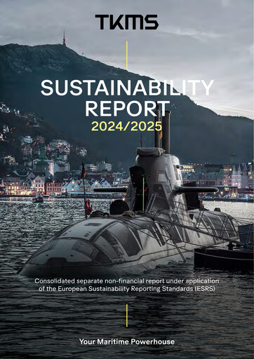 Thumbnail TKMS Sustainability Report 2024-2025