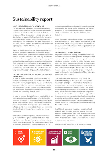Vorschaubild NOBA Bank Group AB Nachhaltigkeitsbericht 2021