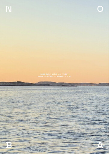 Vorschaubild NOBA Bank Group AB Nachhaltigkeitsbericht 2023