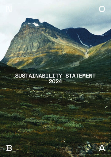 Vorschaubild NOBA Bank Group AB Nachhaltigkeitsbericht 2024