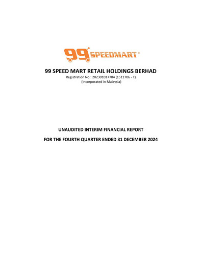 Thumbnail 99 Speed Mart Retail Financial Report 2024