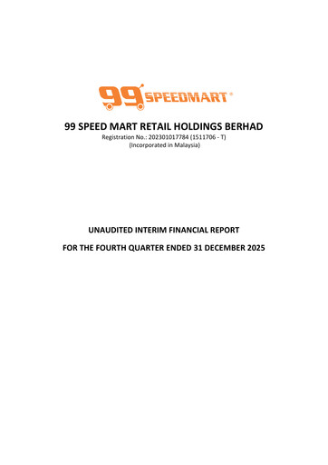 Thumbnail 99 Speed Mart Retail Quarterly Report 2025-q4