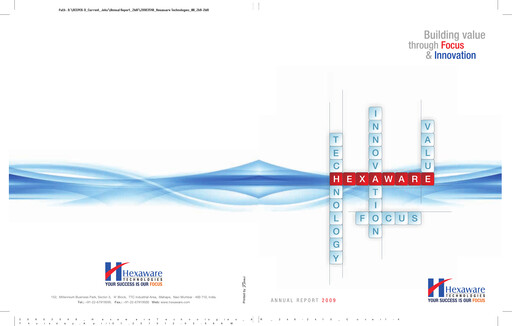 Thumbnail Hexaware Technologies Annual Report 2009
