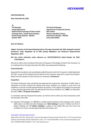 Thumbnail Hexaware Technologies Quarterly Report 2025-q3