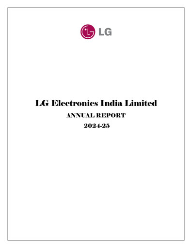 Miniature LG Electronics India Ltd. Rapport annuel 2024-2025