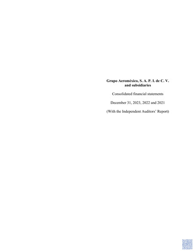 Vorschaubild Grupo Aeromexico Finanzmitteilung 2023