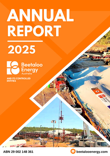 Miniature Beetaloo Energy Australia Rapport annuel 2025