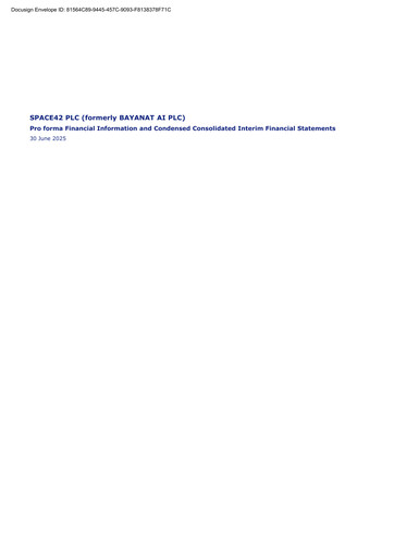 Thumbnail SPACE42 Half-year Report 2025-h1