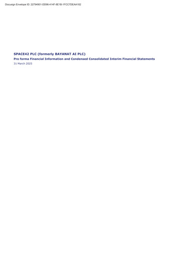 Thumbnail SPACE42 Quarterly Report 2025-q1