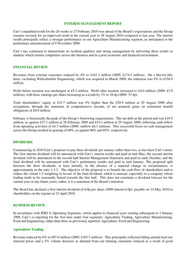 Miniature Fevara Rapport semestriel 2010-h1