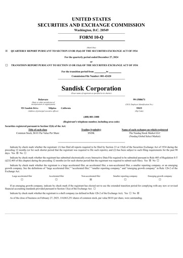 Thumbnail Sandisk Quarterly Report 2025-q2