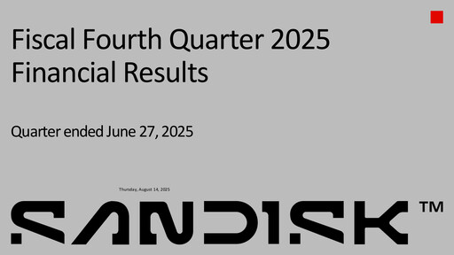 Thumbnail Sandisk Quarterly Report 2025-q4