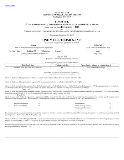 Thumbnail Qnity Electronics Annual Report 2025