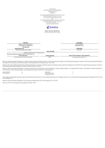 Thumbnail Solstice Advanced Materials Quarterly Report 2025-q3