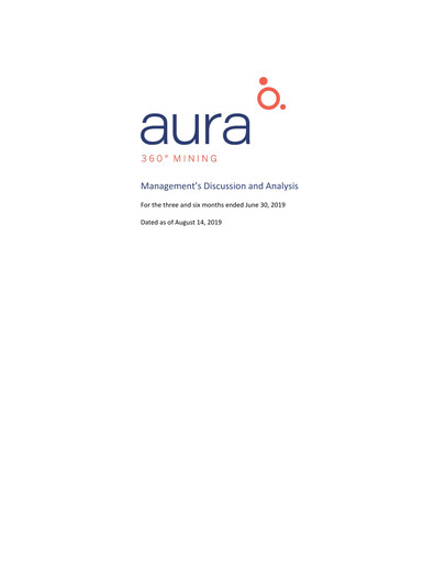 Thumbnail Aura Minerals Quarterly Report 2019-q2