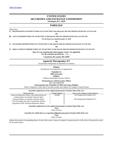 Vorschaubild Agomab Therapeutics  Jahresbericht 2025